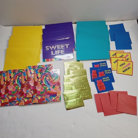 Dylan's Candy Bar Stationary Set Candyland Rainbow Retro Candy Gummy Bear - Picture 8 of 16